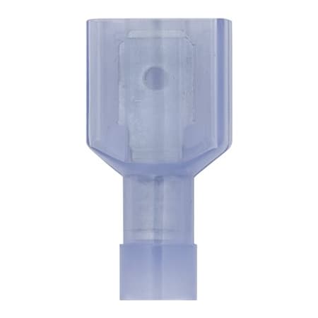 Auveco Wire Terminal, 16 AWG, Nylon Insulated, Blue AV11605